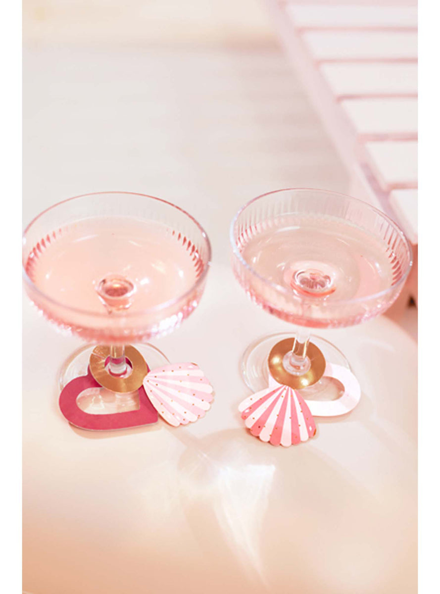 Beach Party 10 Pack Pink Swimsuit Bride Hens Party Drink Tags — Lifestyle Image 1