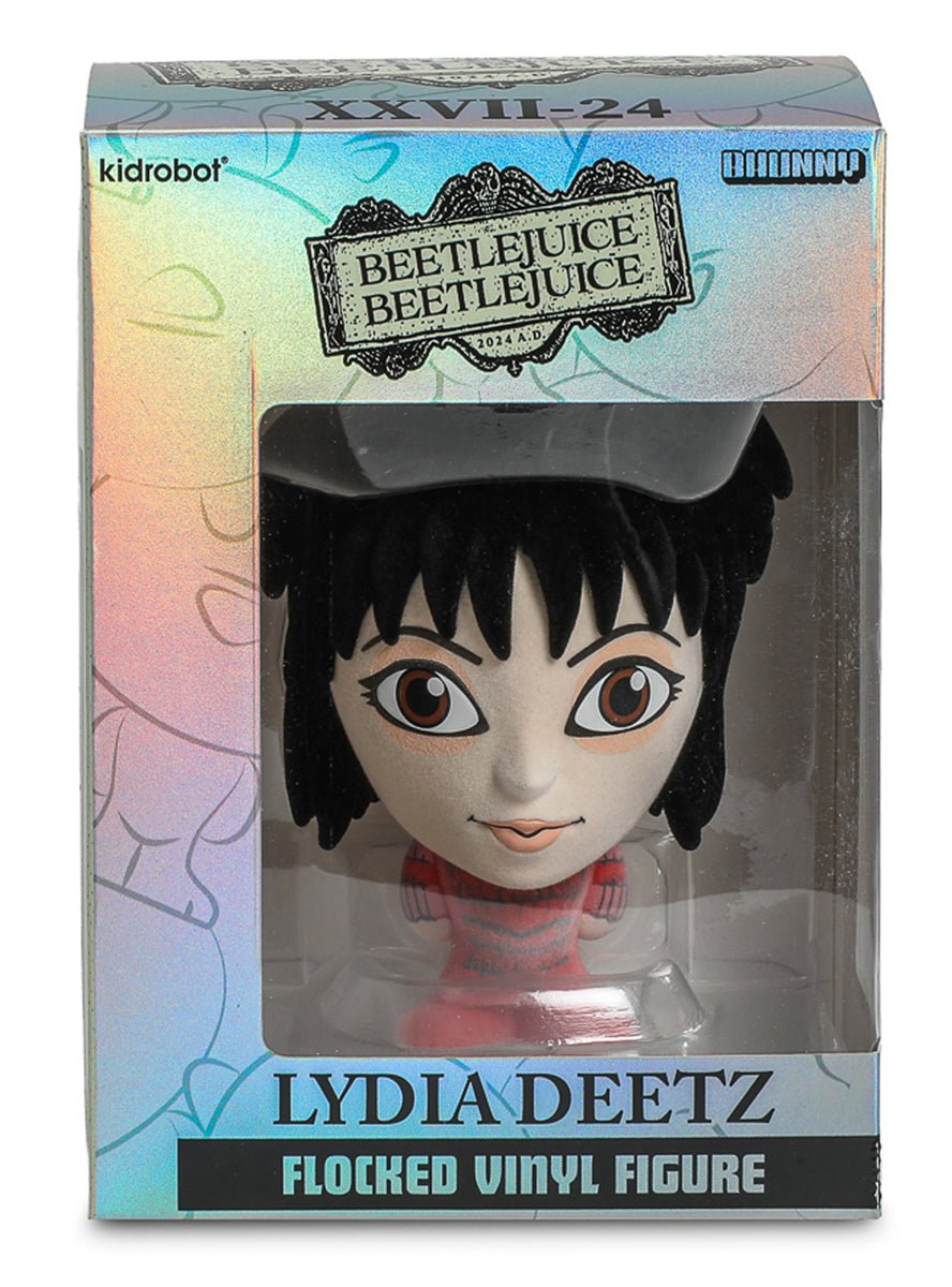 Beetlejuice 2024 Lydia Deetz Wedding Dress 10cm Flocked Figure – Packaging Image