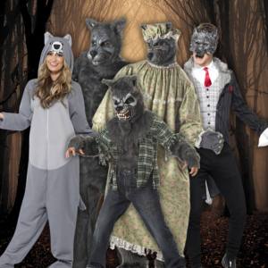 Image of people wearing big bad wolf costumes