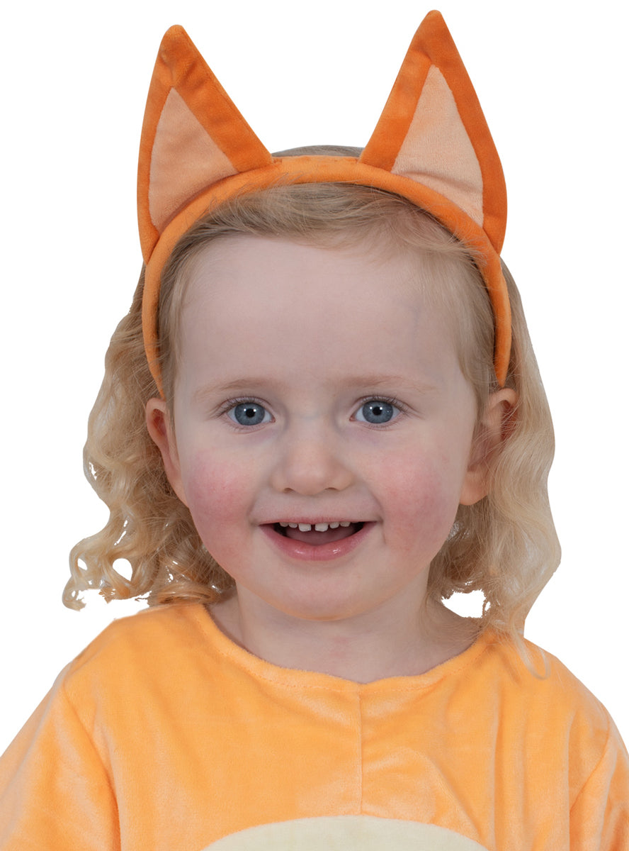 Kids Bingo Plush Orange Bluey Character Costume Ears - Alternative Image 2
