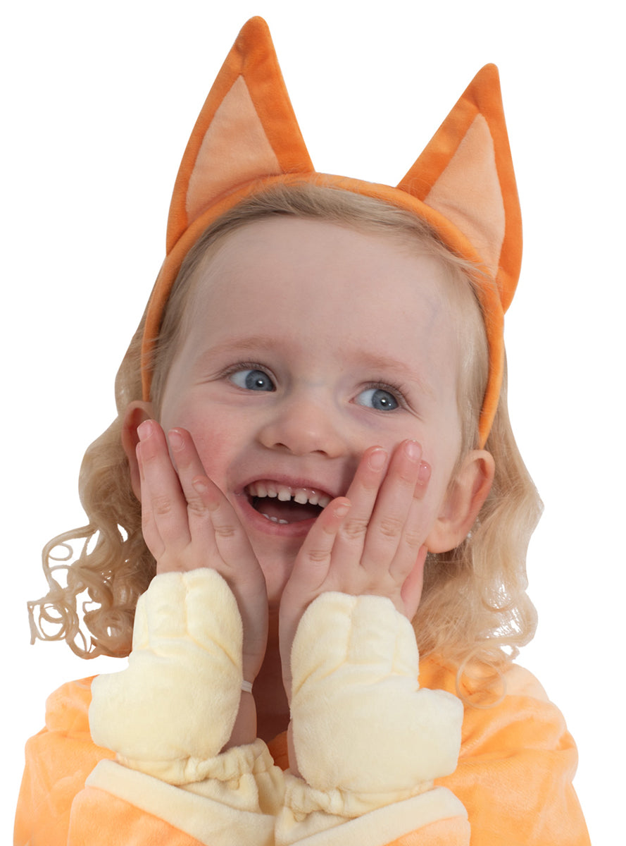 Kids Bingo Plush Orange Bluey Character Costume Ears - Alternative Image 3