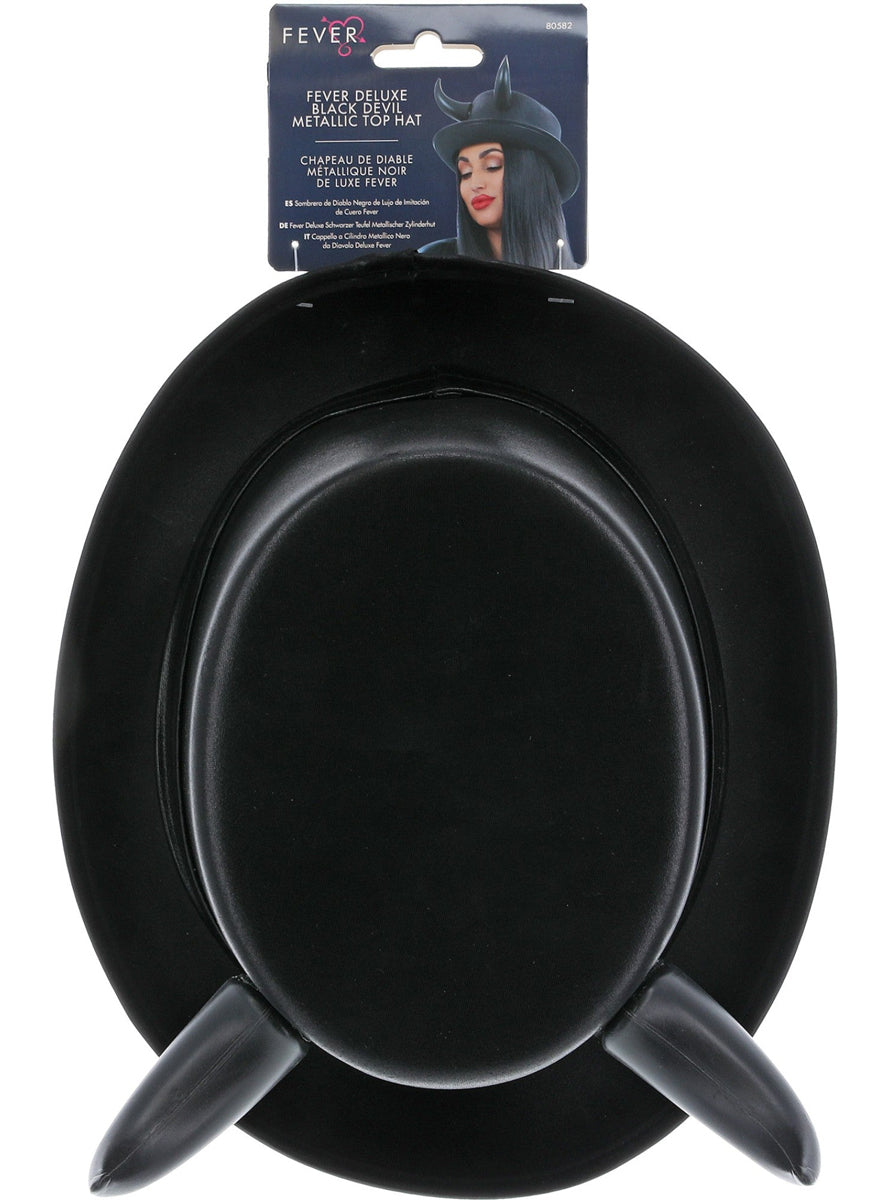Black Devil Horn Top Hat - Packaging Image