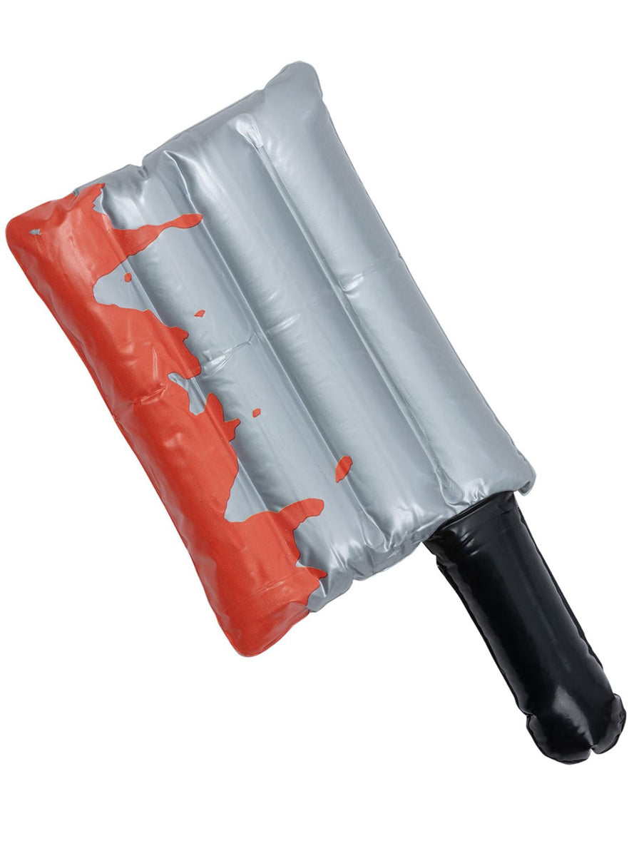 Blood Splattered Inflatable Halloween Meat Cleaver Accessory - Main Image