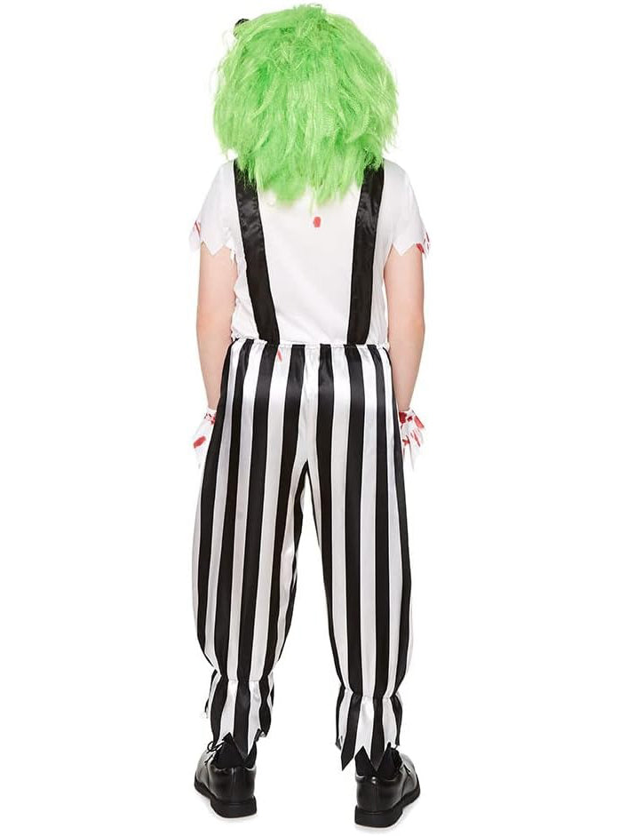 Evil Halloween Clown Boys Costume - Back Image