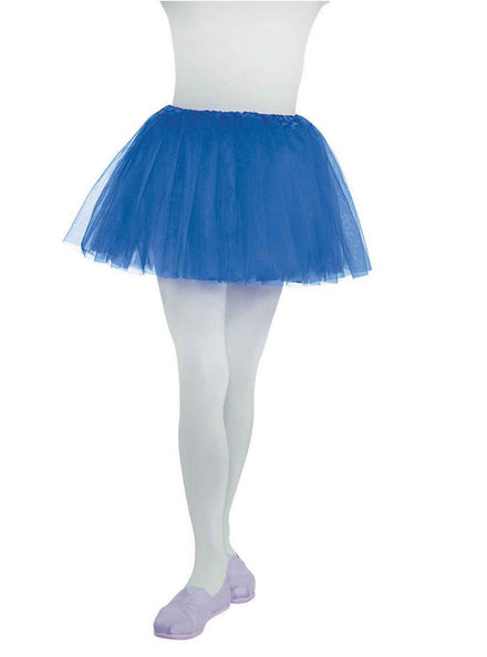 Short Girls Blue Tutu Skirt - Main Image