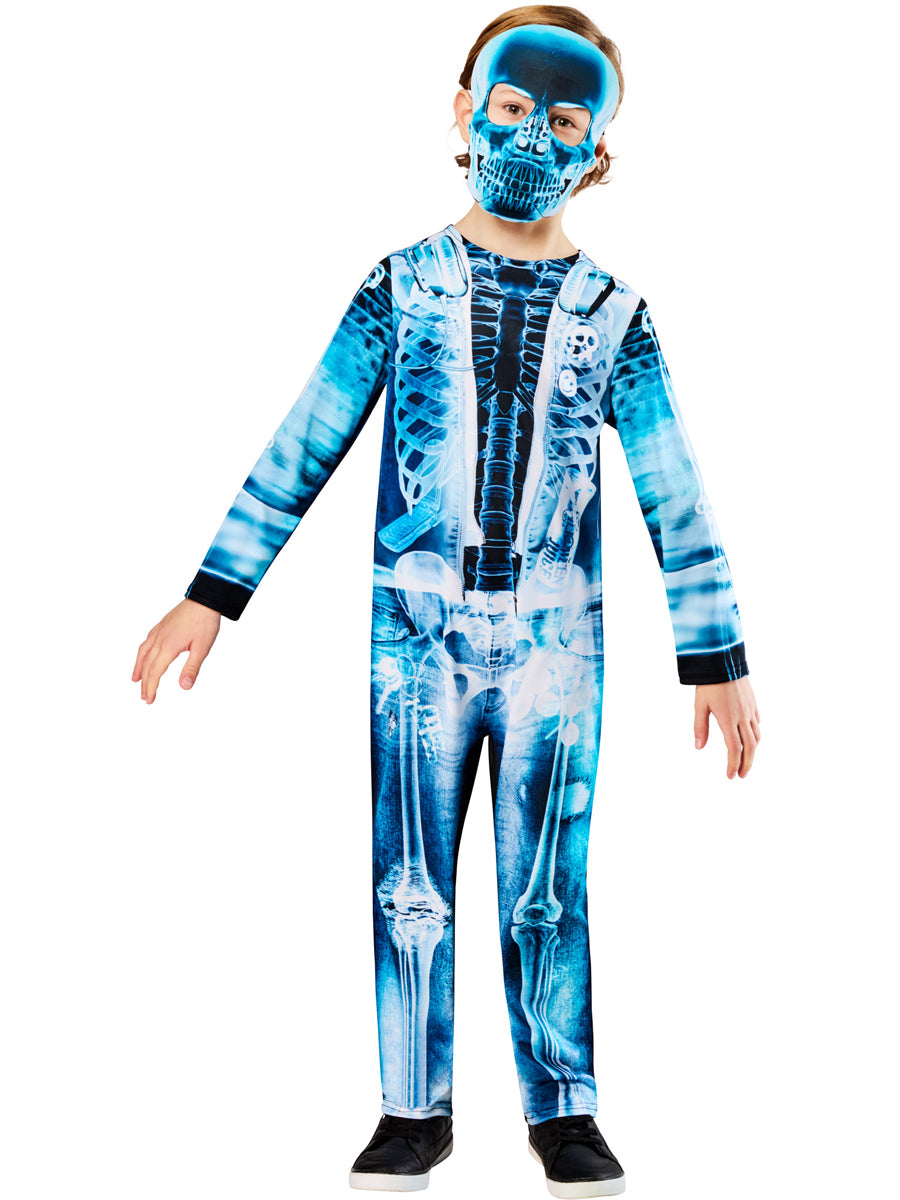X-Ray Skeleton Boys Neon Blue Halloween Costume - Alternate Image 2