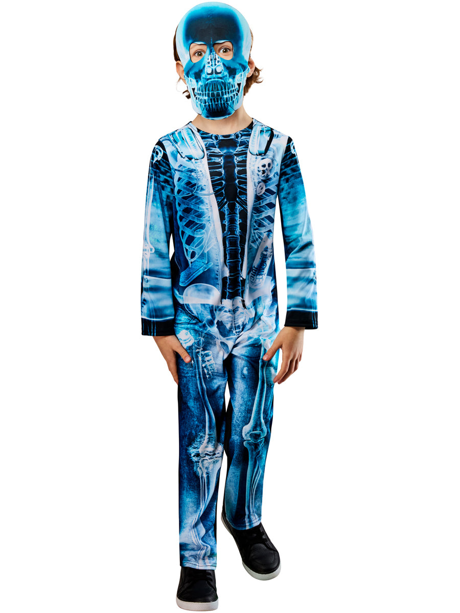 X-Ray Skeleton Boys Neon Blue Halloween Costume - Alternate Image 3