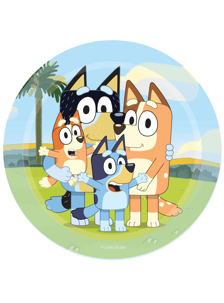 Bluey 17cm Paper Plates 8 Pack - Main Image