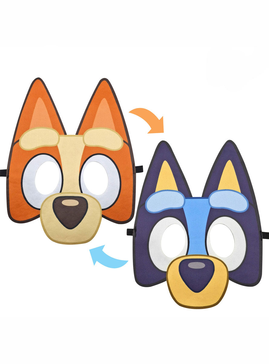 Bluey To Bingo Kids Reversible Costume Mask - Main Image