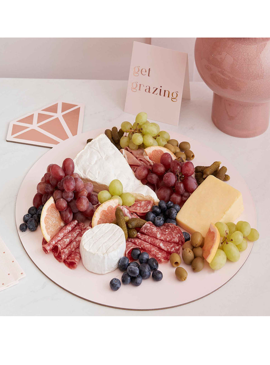 engagement party ring shape grazing platter - lifestyle image