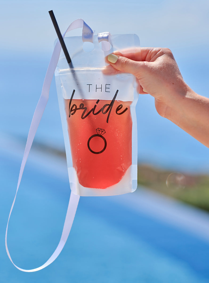 hens night brides party drink pouch - lifestyle image