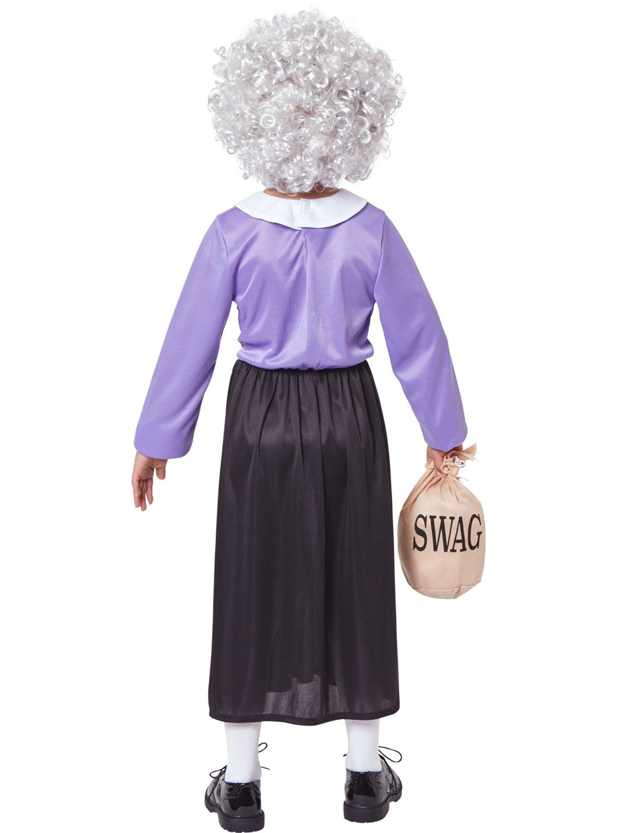 Book Week Girls Gangsta Granny Costume - Back Image