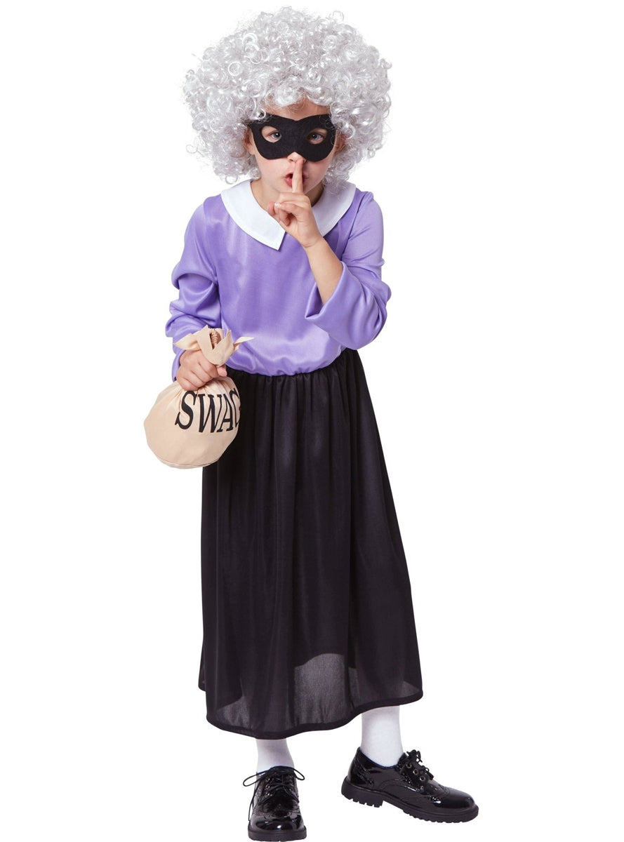 Book Week Girls Gangsta Granny Costume - Main Image