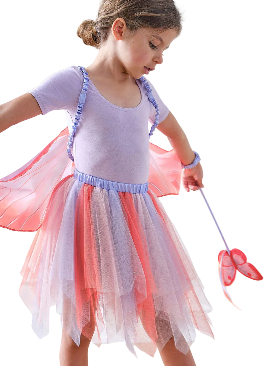 Girls Multicoloured Butterfly Costume Tutu Skirt Main Image