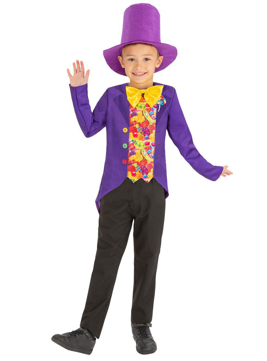Boys book week willy wonka candy man costume - Alternative image