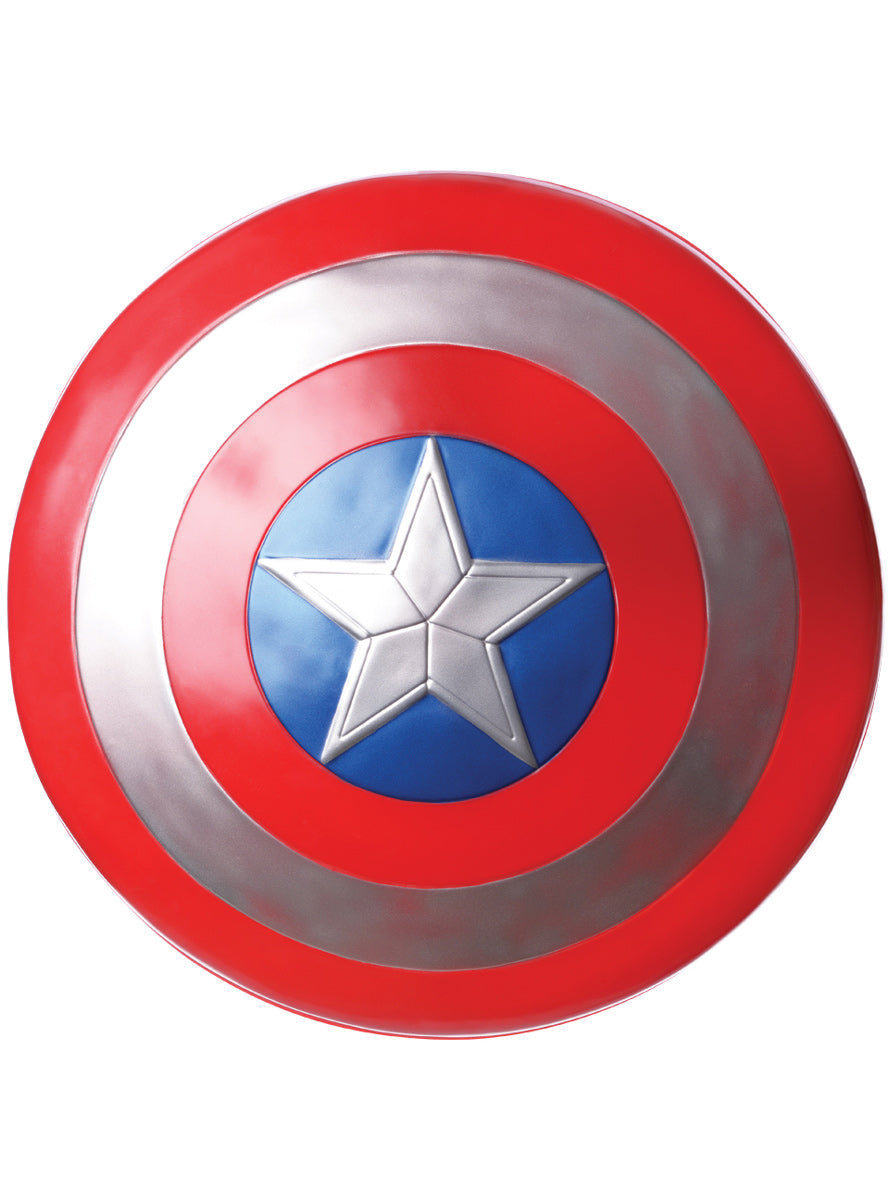 Large 61cm Molded Plastic Captain America Costume Shield - Main Image