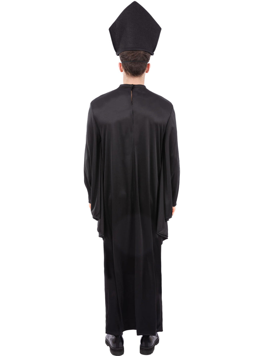 Mens Cardinal of Sin Evil Halloween Priest Costume - Back Image
