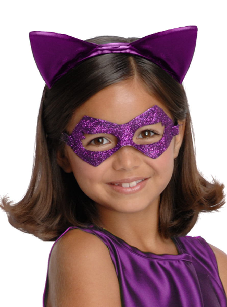 Catwoman Toddler Girls Purple Tutu Costume