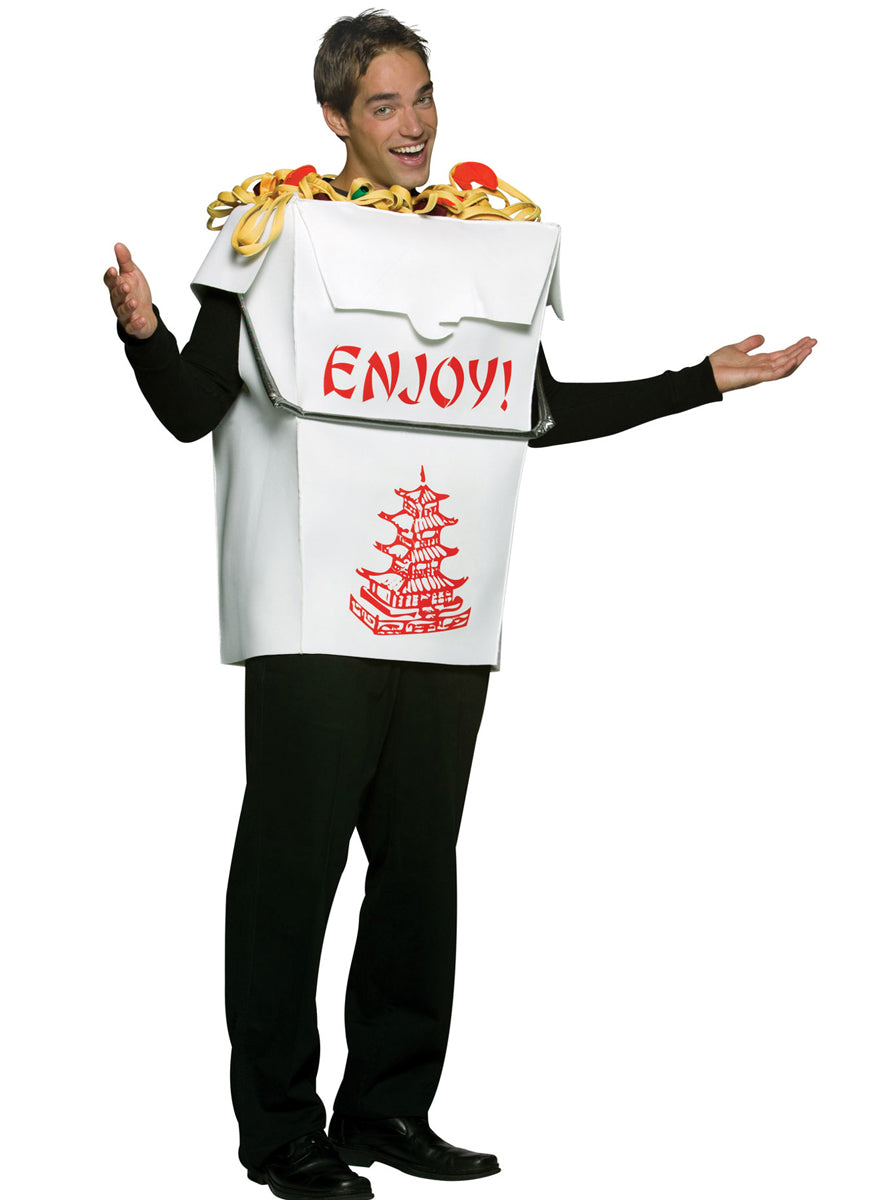Chinese Takeout Box Novelty Adults Food Costume - Main Image