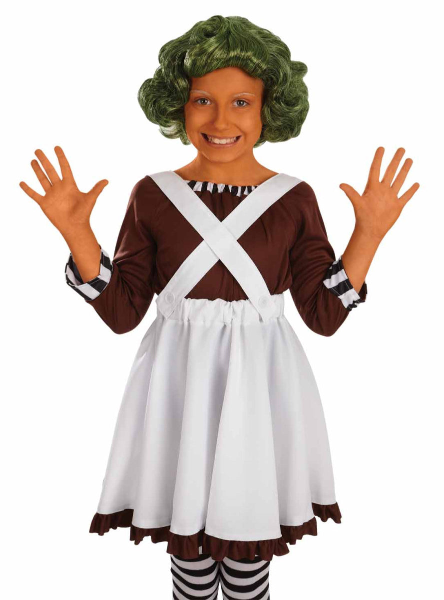 Teen Girls Oompa Loompa Book Week Costume - Close Image