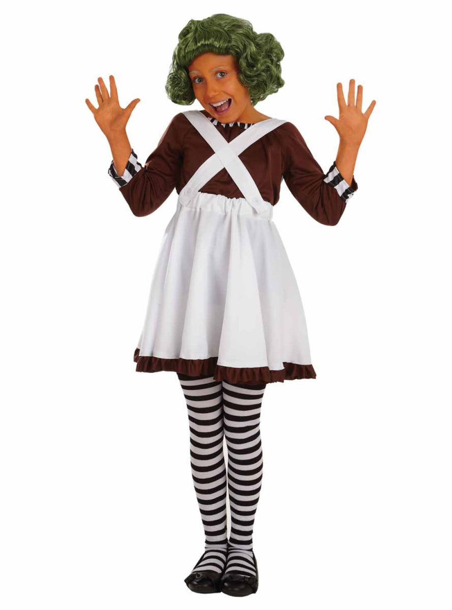 Teen Girls Oompa Loompa Book Week Costume - Main Image
