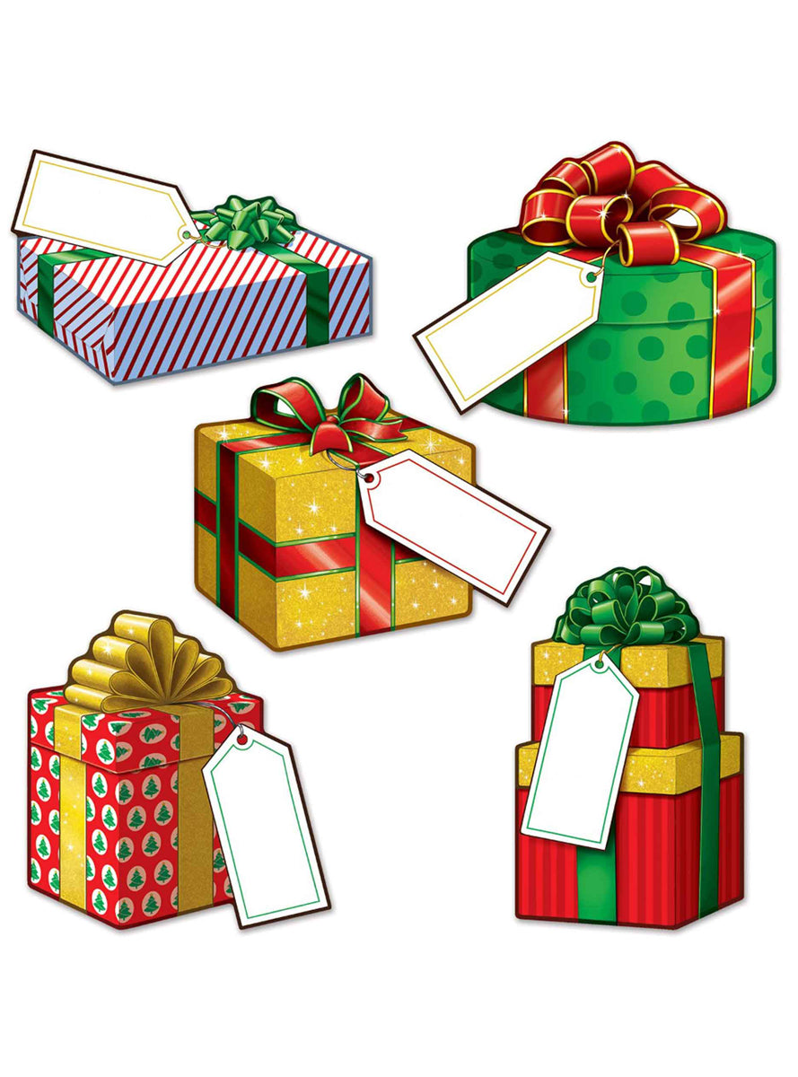Christmas Gift Cut Out Decorations - Main Image
