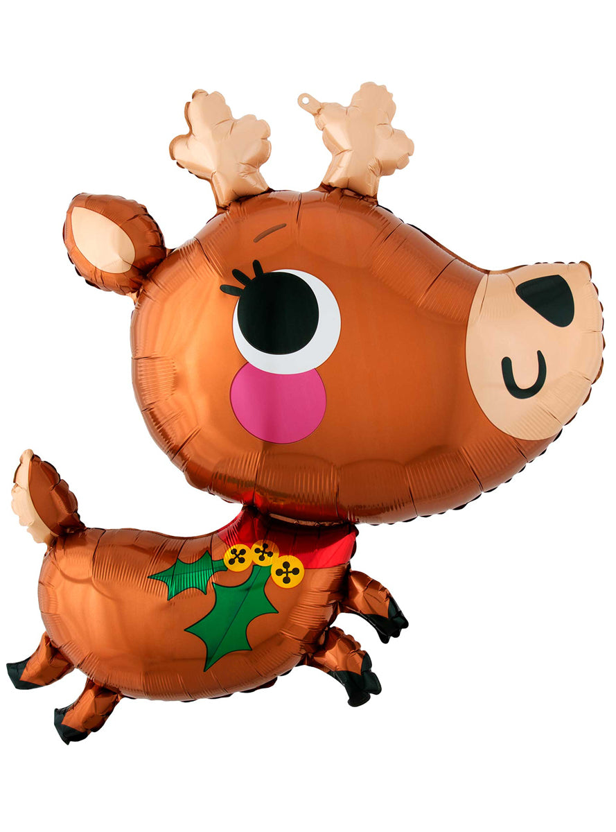 Supershape 76cm Christmas Reindeer Self Sealing Foil Balloon