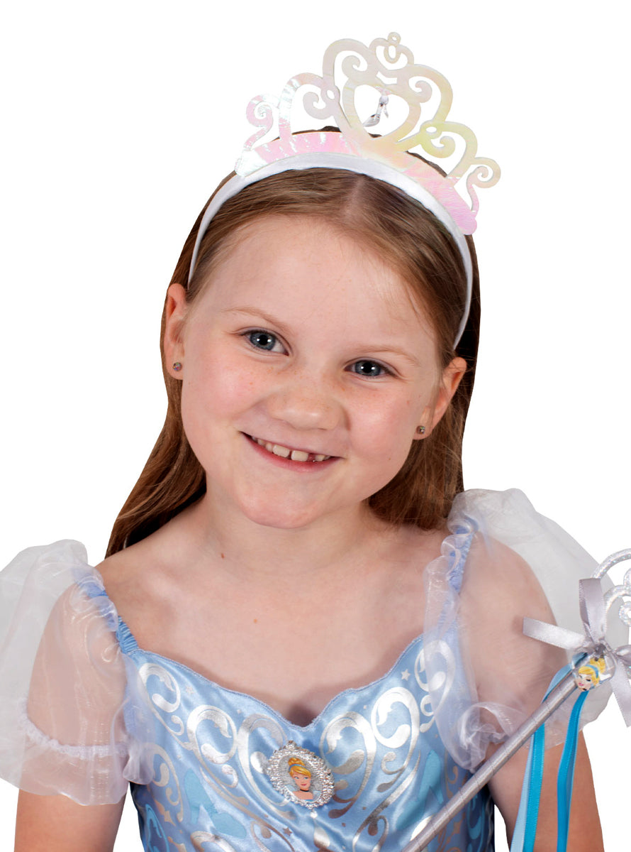 Princess Cinderella Girls Silver Costume Tiara - Main Image