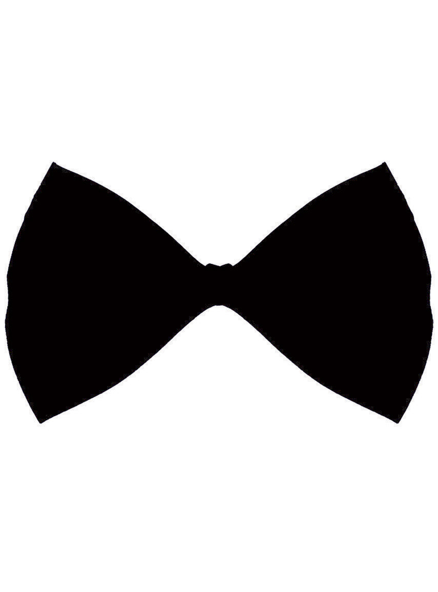 Black Bow Tie Accessory - Main Image