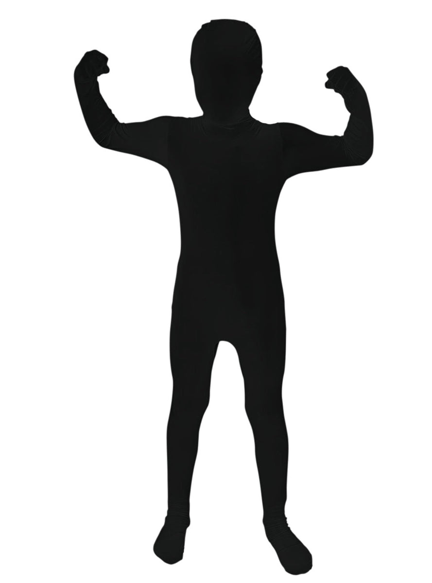 Classic Boys Black Morphsuit - Main Image