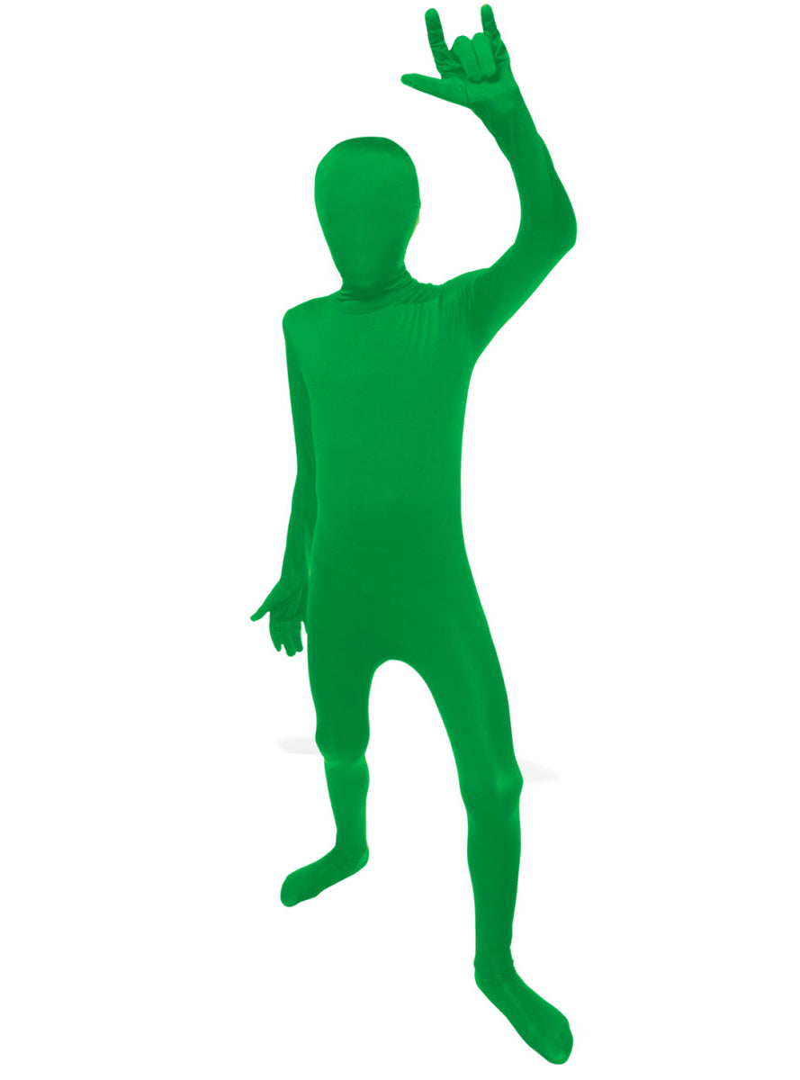 Classic Boys Green Morphsuit - Alternate Image
