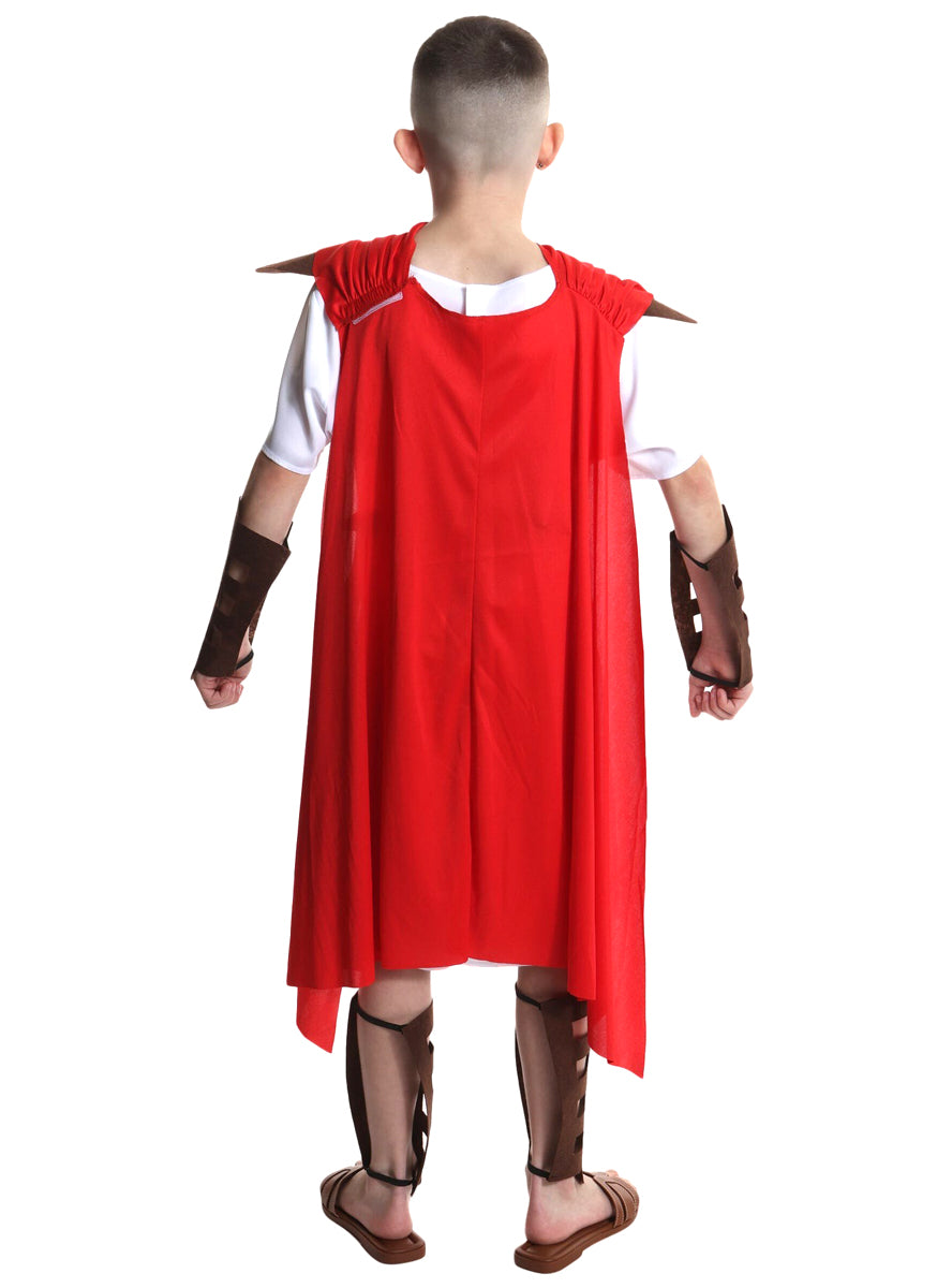 Classic Roman Gladiator Boys Costume - Back Image