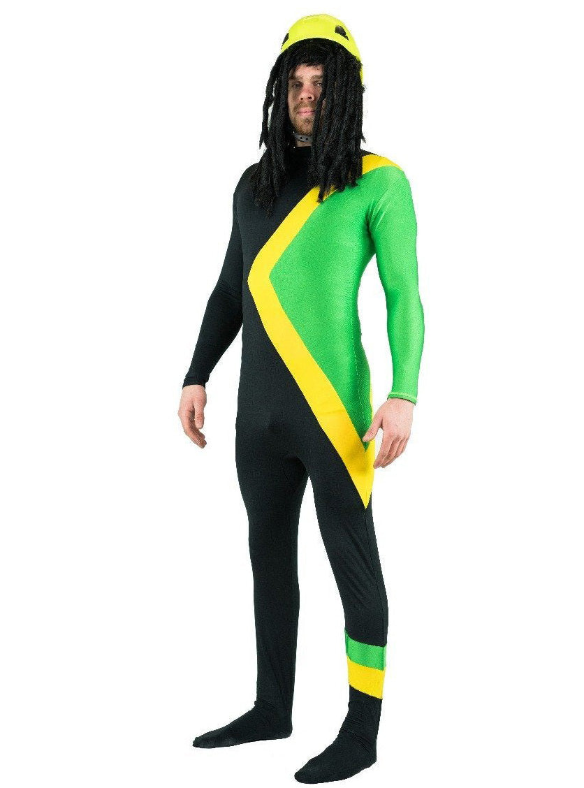 Cool Runnings Mens Jamaican Bob Sled Costume - Alternative Image