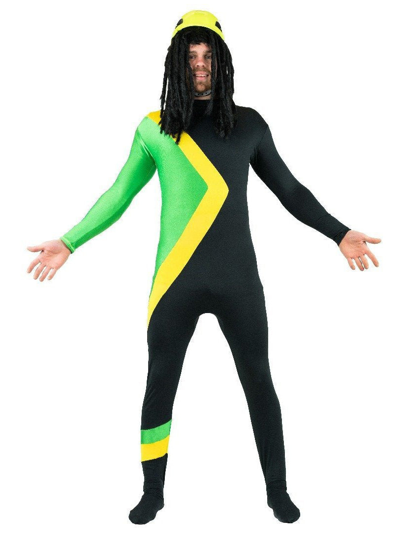 Cool Runnings Mens Jamaican Bob Sled Costume - Main Image