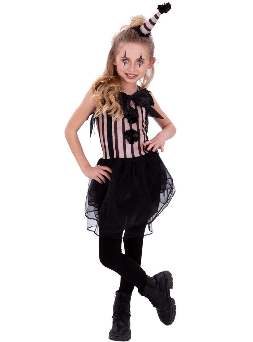 Girls evil terrifier clown costume - Alternative image