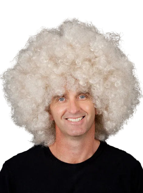 Dark Blonde Adults Super Jumbo Afro Costume Wig - Mens Image