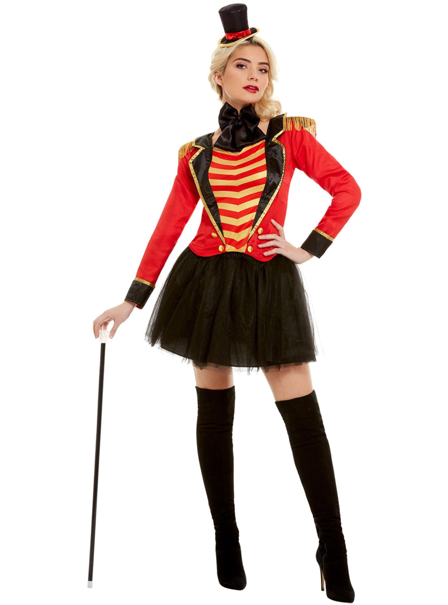 Circus Ringmaster Plus Size Womens Circus Costume - Alternative Image