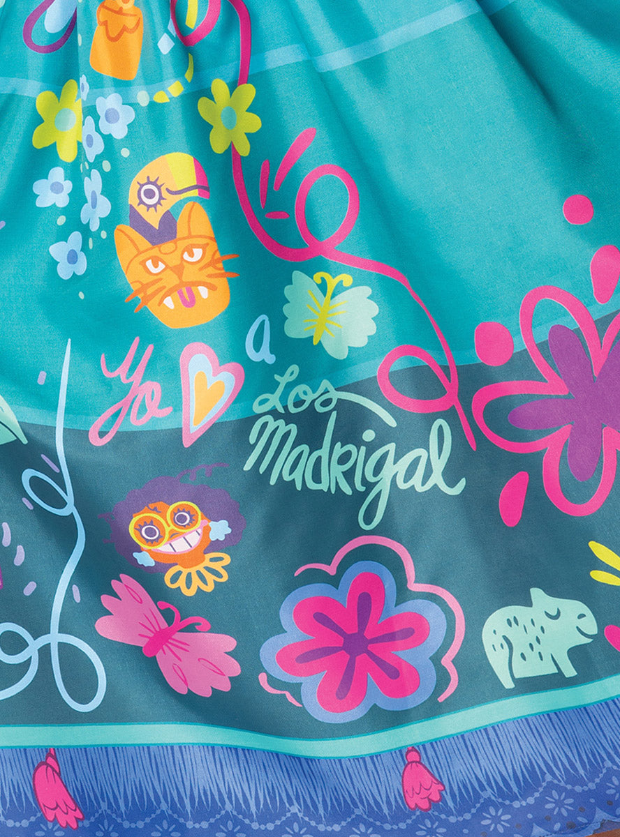 Close Skirt Image of Disney Encanto Mirabel Girls Costume