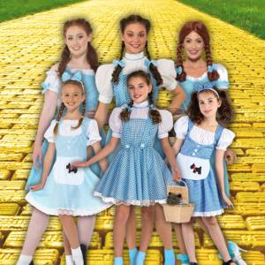 Image of women and girls in Dorothy costumes