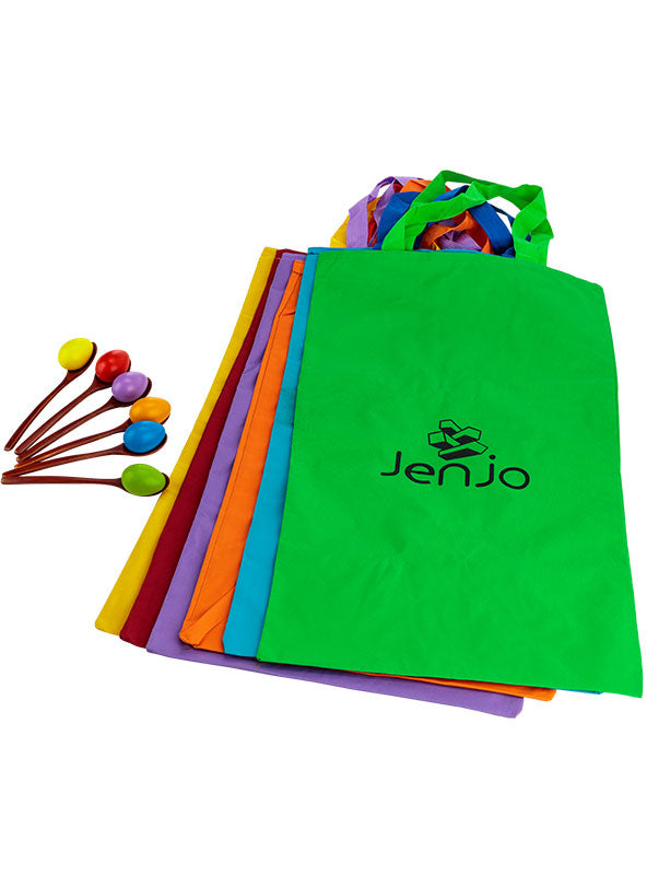 Egg And Spoon And Sack Races Outdoor Party Game Kit - Alternative Image 1