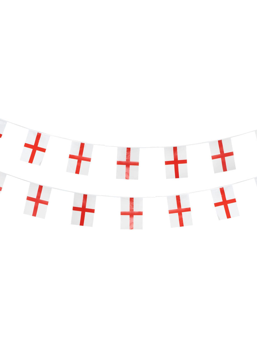 10m English Flag Bunting Decoration - Main Image