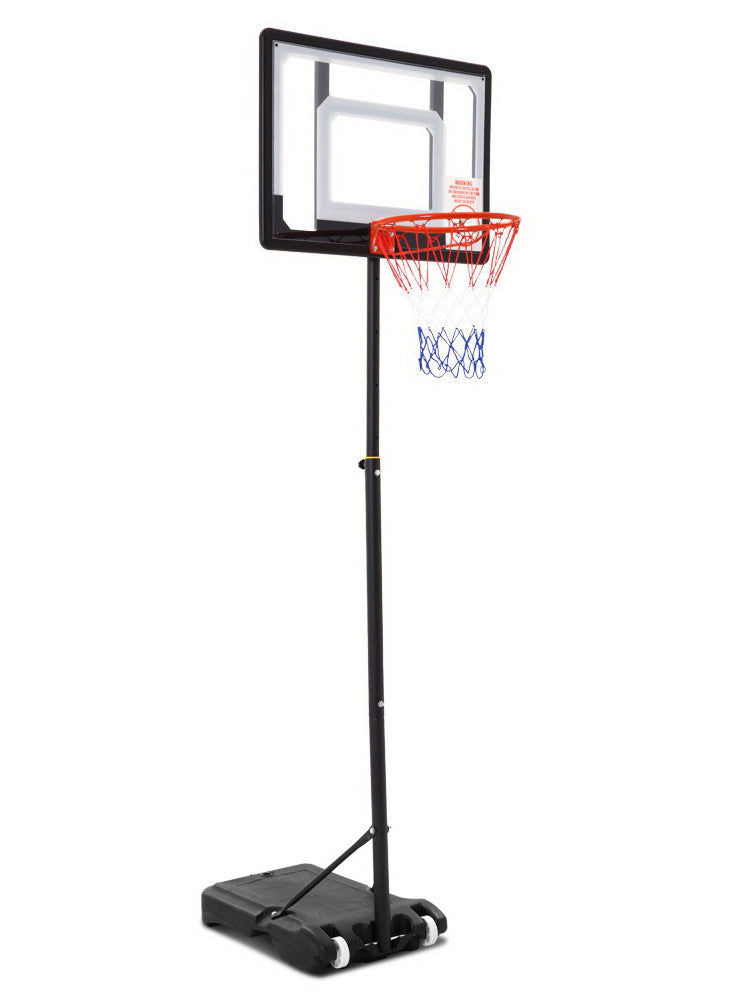 Everfit 210cm Adjustable Pro Basketball Hoop With Stand And Clear Square Backboard Main Image