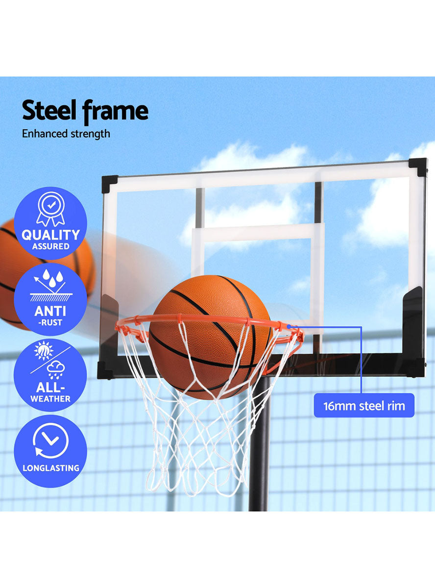 Everfit 305cm Basketball Hoop On Easy Adjustable Stand Info Image 1
