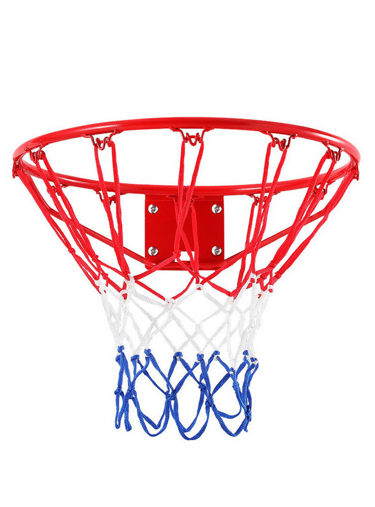 Everfit Basic Red Wall Mounted Basketball Ring With Net Front Image