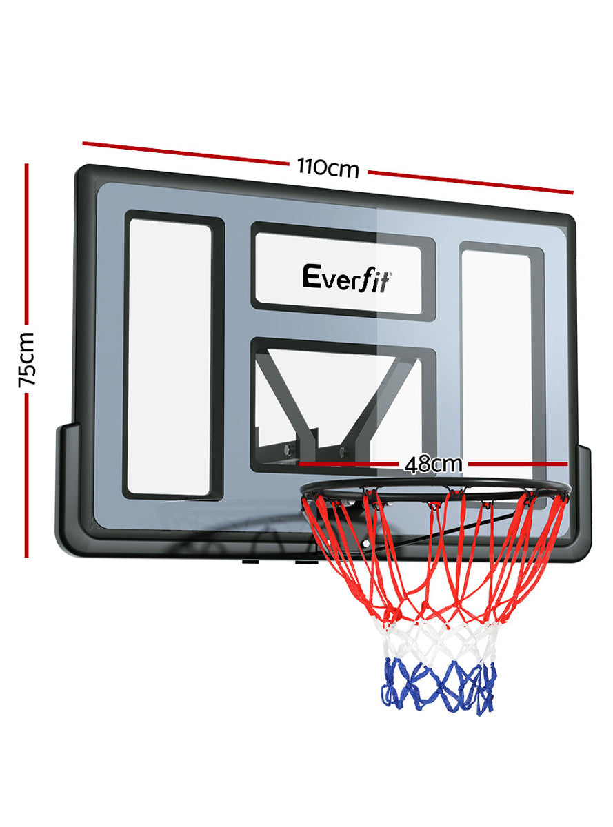 Everfit Pro Wall Mounted Basketball Hoop Dimensions Image