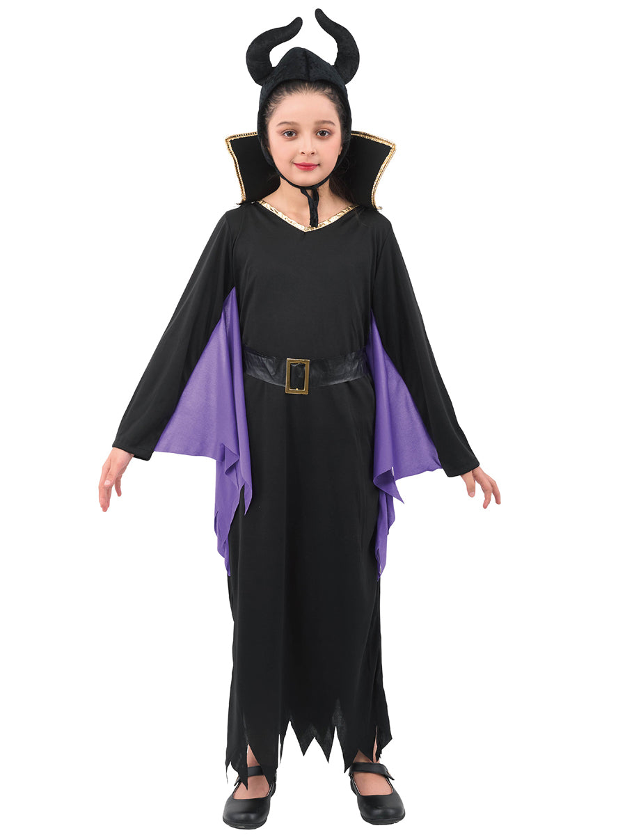 Alternative image of Evil Fairy Girls Purple And Black Halloween Costume