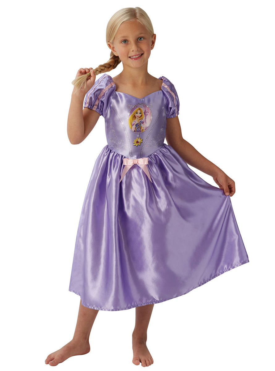 Fairytale Rapunzel Girls Disney Princess Costume - Main Image