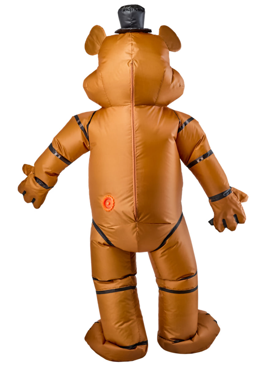Five Night At Freddys Adults Inflatable Freddy Halloween Costume - Back Image