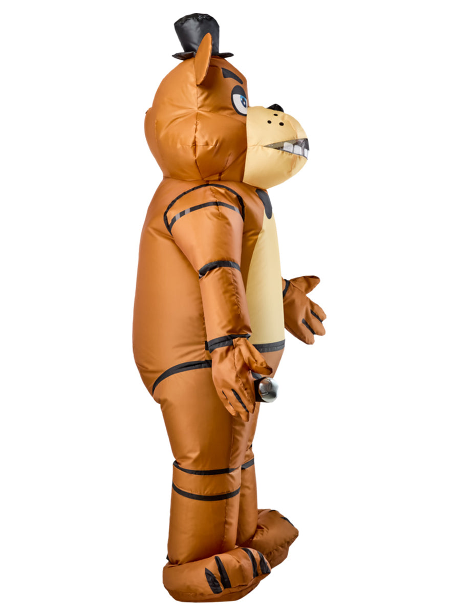 Five Night At Freddys Adults Inflatable Freddy Halloween Costume - Side Image