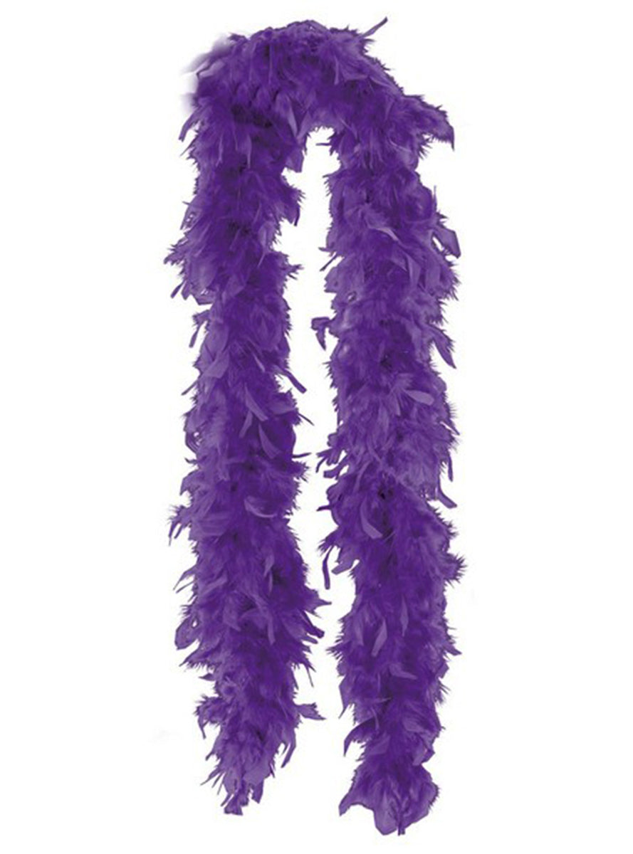 Classic Purple Feather Boa Accessory - Main Image
